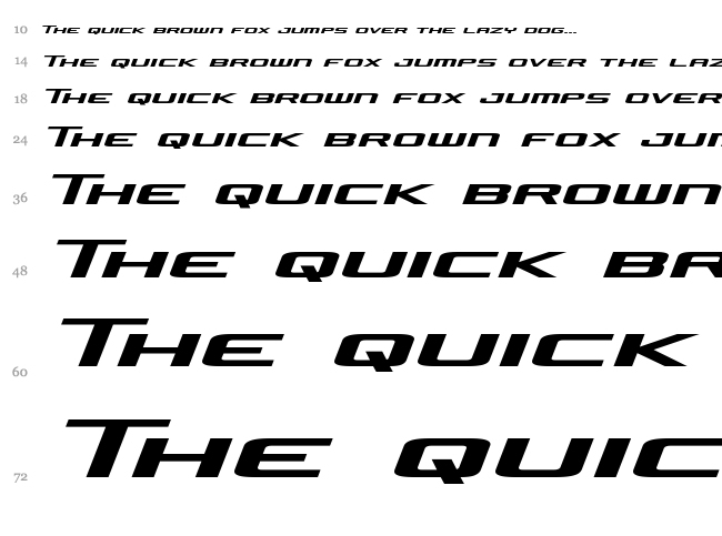 Concielian Jet font waterfall