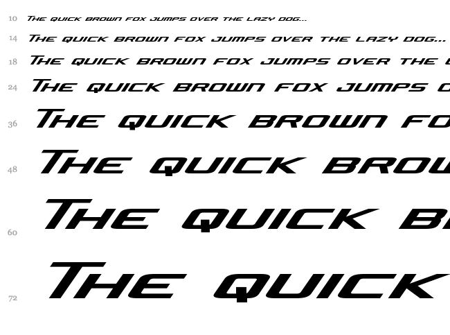 Concielian Jet font waterfall
