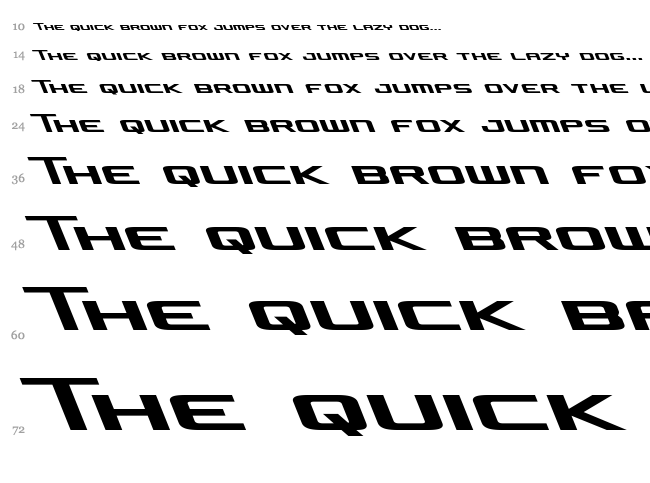 Concielian Jet font waterfall
