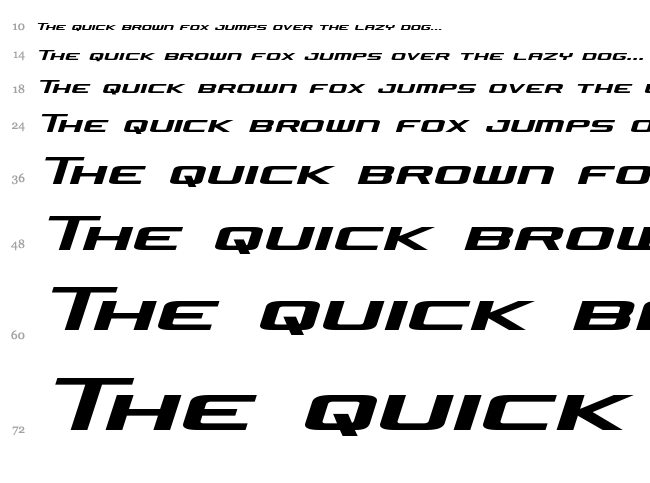 Concielian Jet font waterfall