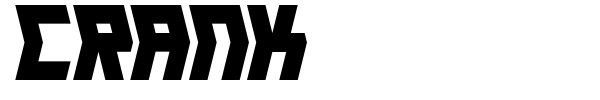 Crank font