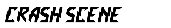 Crash Scene font