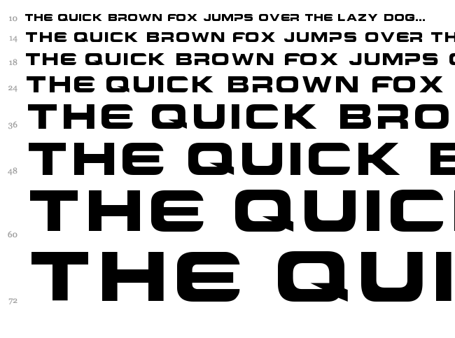 Criovision font waterfall
