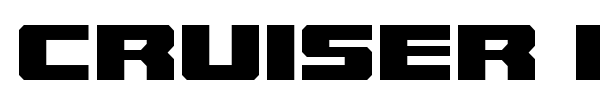 Cruiser Fortress font preview