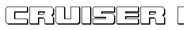 Cruiser Fortress font preview