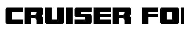 Cruiser Fortress font preview