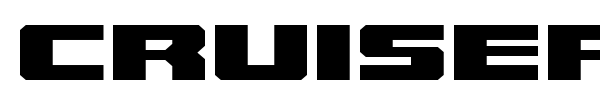 Cruiser Fortress font preview
