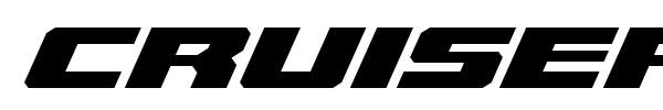 Cruiser Fortress font preview