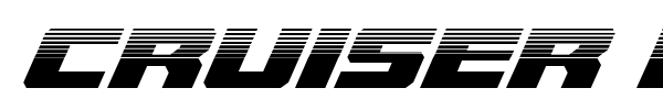 Cruiser Fortress font preview
