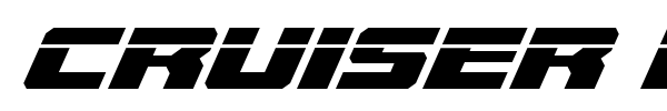 Cruiser Fortress font preview