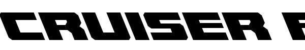 Cruiser Fortress font preview