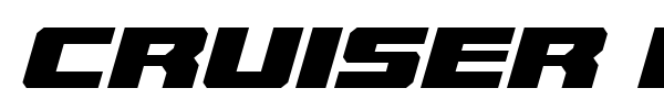 Cruiser Fortress font preview