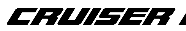 Cruiser Fortress font preview