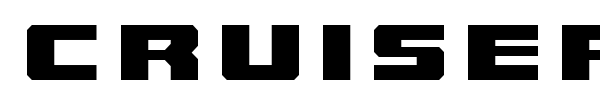 Cruiser Fortress font preview