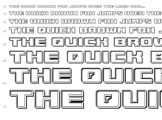 Cruiser Fortress font waterfall