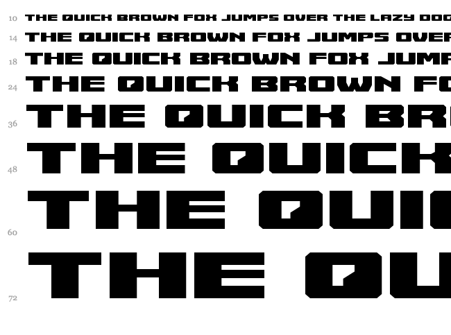Cruiser Fortress font waterfall