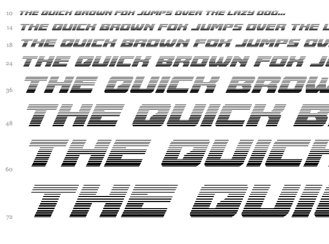 Cruiser Fortress font waterfall