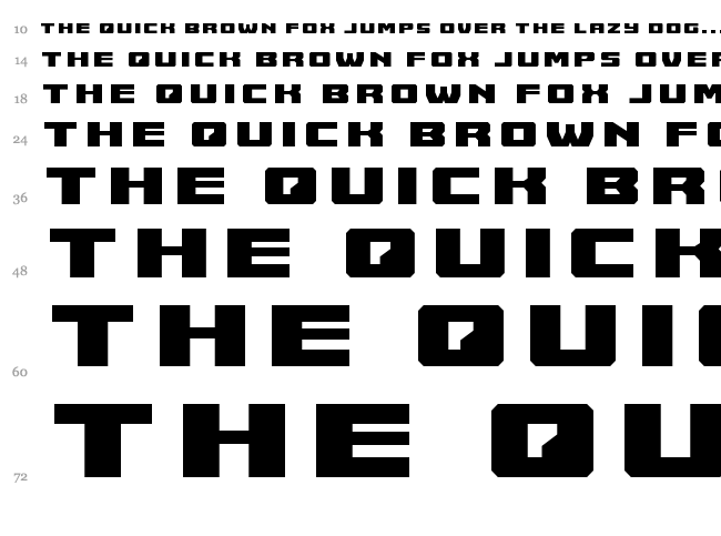 Cruiser Fortress font waterfall