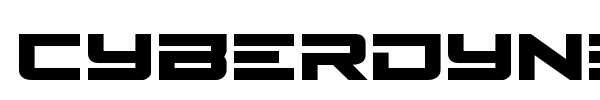 Cyberdyne font preview