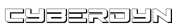 Cyberdyne font preview