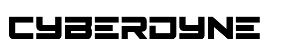 Cyberdyne font preview
