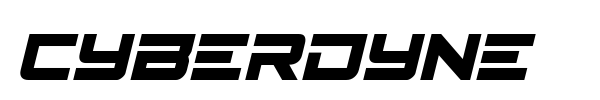Cyberdyne font preview