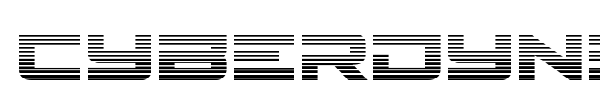 Cyberdyne font preview