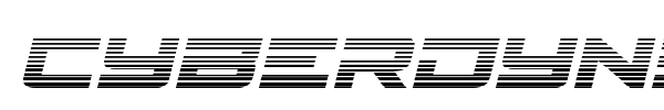 Cyberdyne font preview