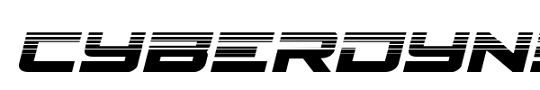 Cyberdyne font preview