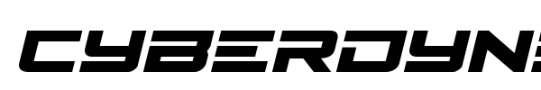 Cyberdyne font preview