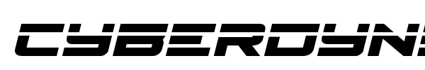 Cyberdyne font preview
