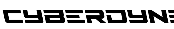 Cyberdyne font preview