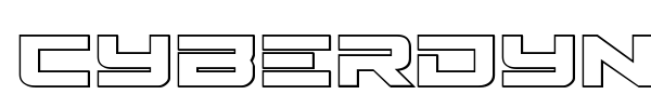 Cyberdyne font preview