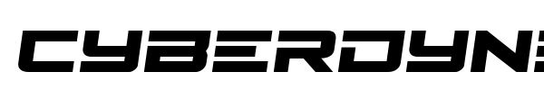 Cyberdyne font preview