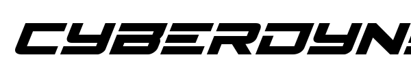 Cyberdyne font preview