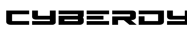 Cyberdyne font preview