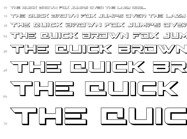 Cyberdyne font waterfall