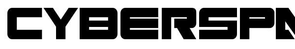 Cyberspace font