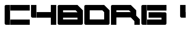 Cyborg 45 font