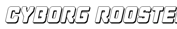 Cyborg Rooster font preview