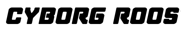 Cyborg Rooster font preview