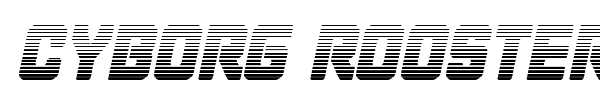 Cyborg Rooster font preview
