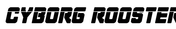 Cyborg Rooster font preview