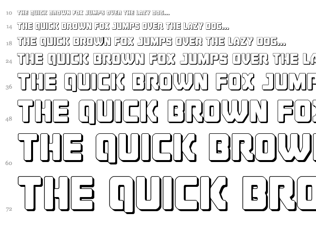 Cyborg Rooster font waterfall