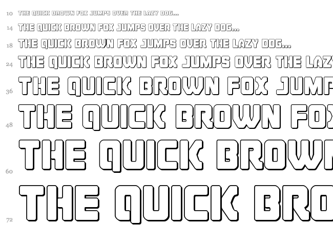 Cyborg Rooster font waterfall