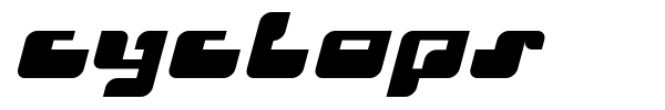 Cyclops font