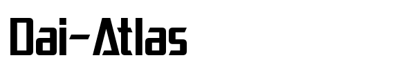 Dai-Atlas font