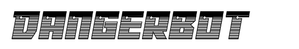 Dangerbot font preview