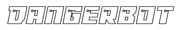 Dangerbot font preview