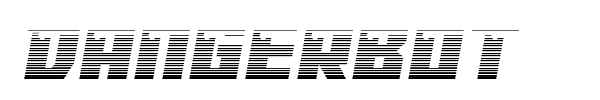 Dangerbot font preview